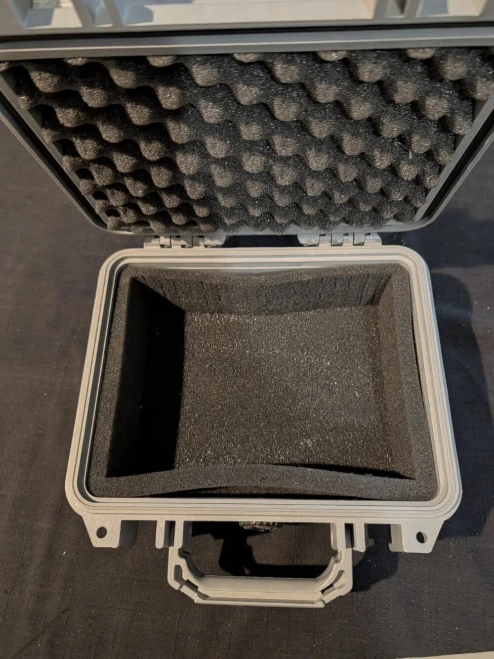 Pelican 1200 Protector Case Gray with Extra Foam Inserts - Excellent Condition